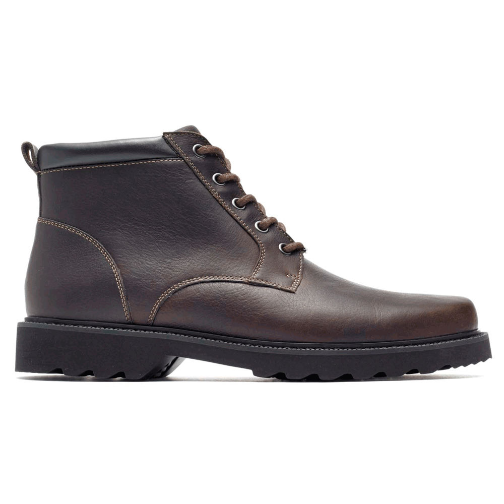 Rockport Mens Northfield Waterproof Plain Toe - Boots Dark Brown - WDQ158734